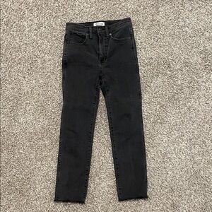 Madewell Black Skinny Jeans Sleek Fit